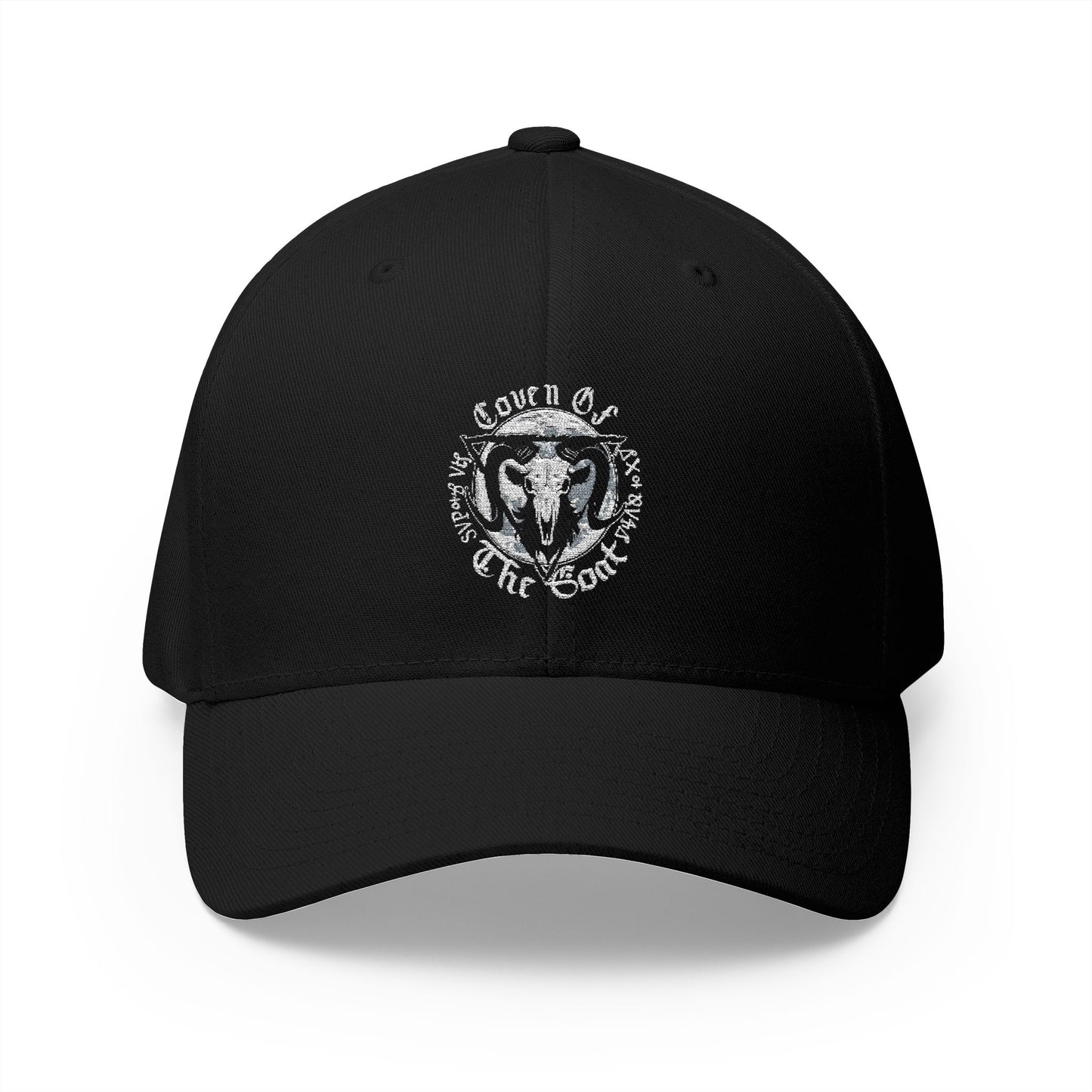 Coven Of The Goat - Logo Fitted Embroidered Hat - S-XL