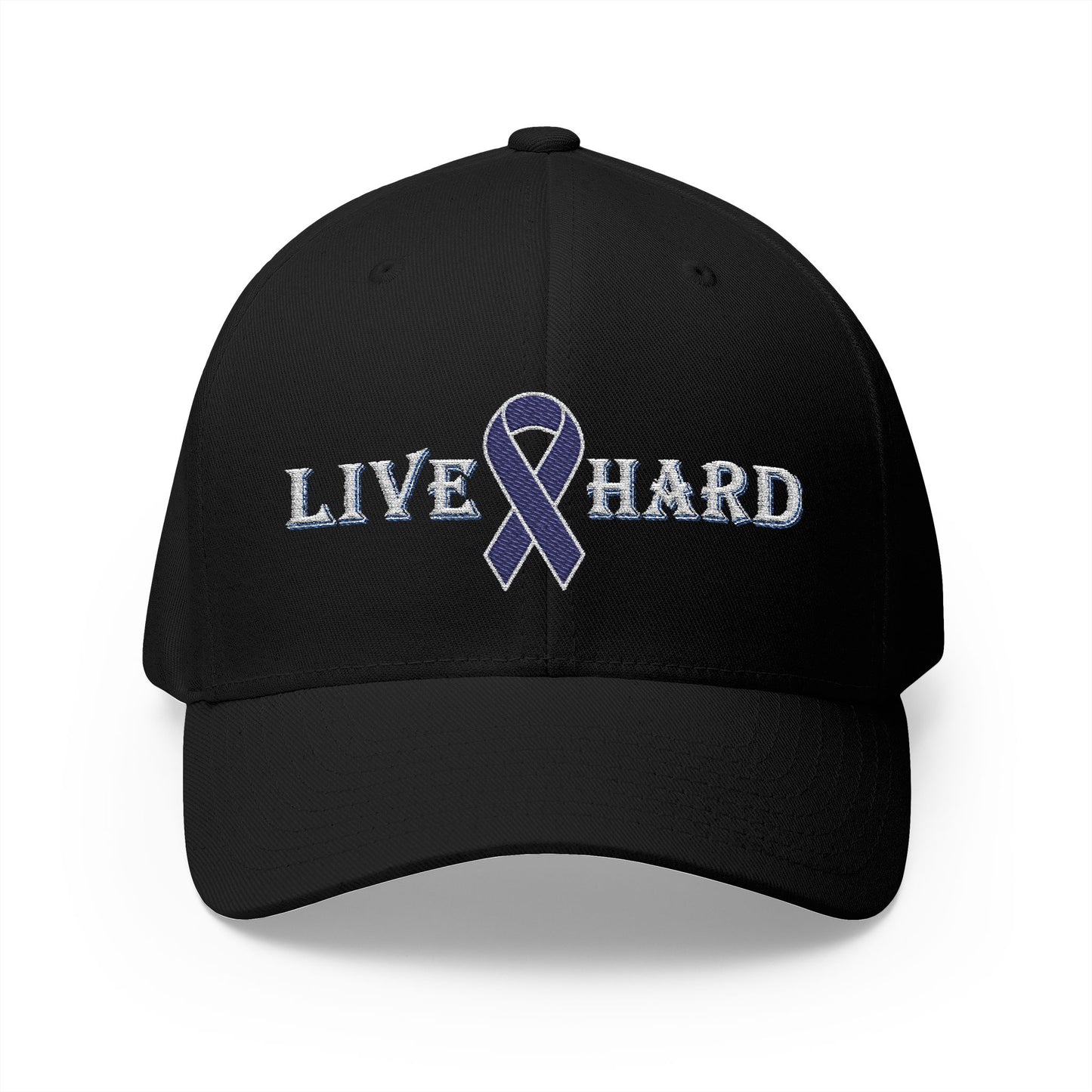 Rollin' Hard - LIVE HARD Fitted Embroidered Hat