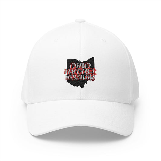 Ohio Hatchet Wrestling - Logo Fitted Embroidered Hat - S-XL