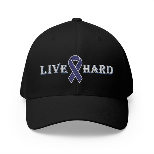 Rollin' Hard - LIVE HARD Fitted Embroidered Hat