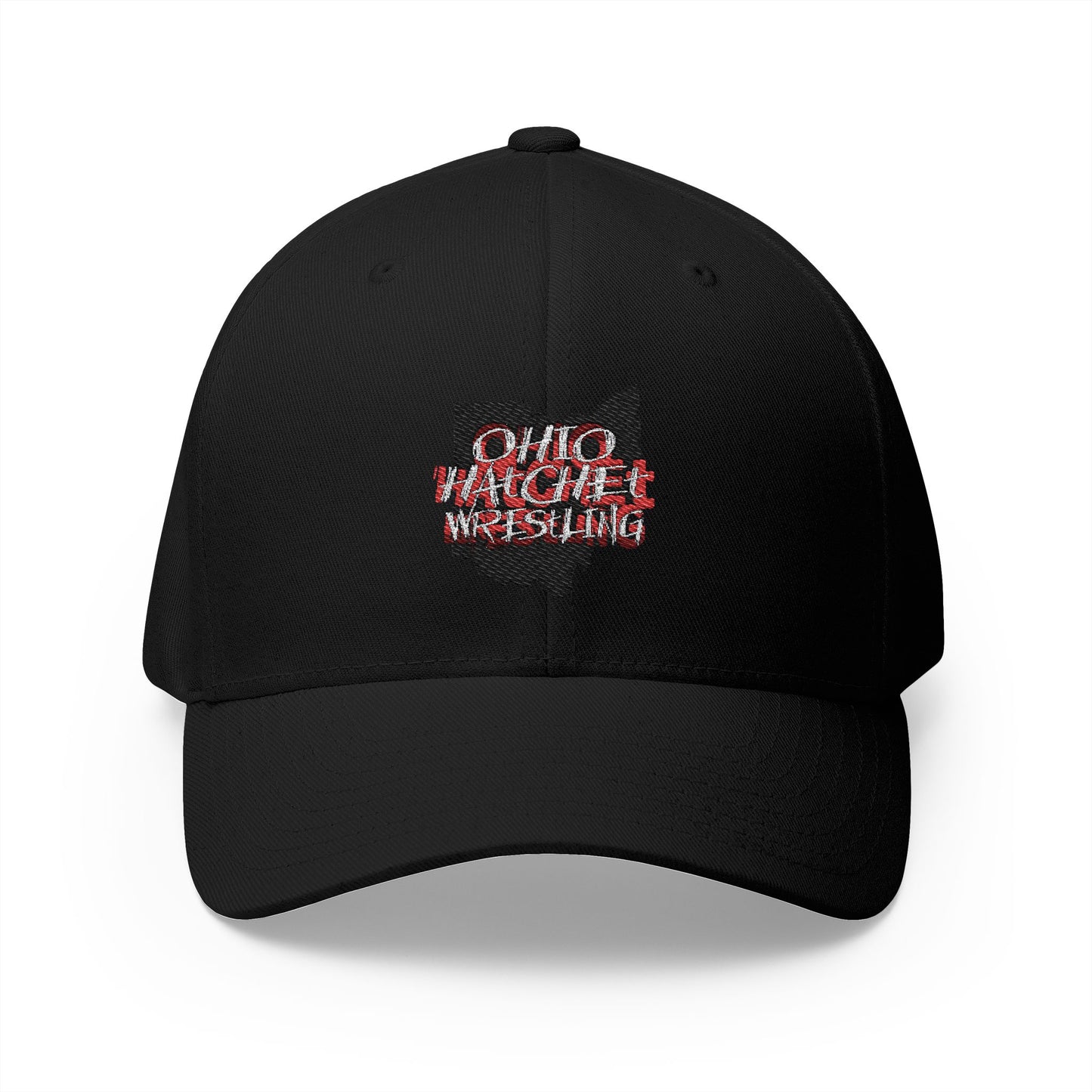 Ohio Hatchet Wrestling - Logo Fitted Embroidered Hat - S-XL