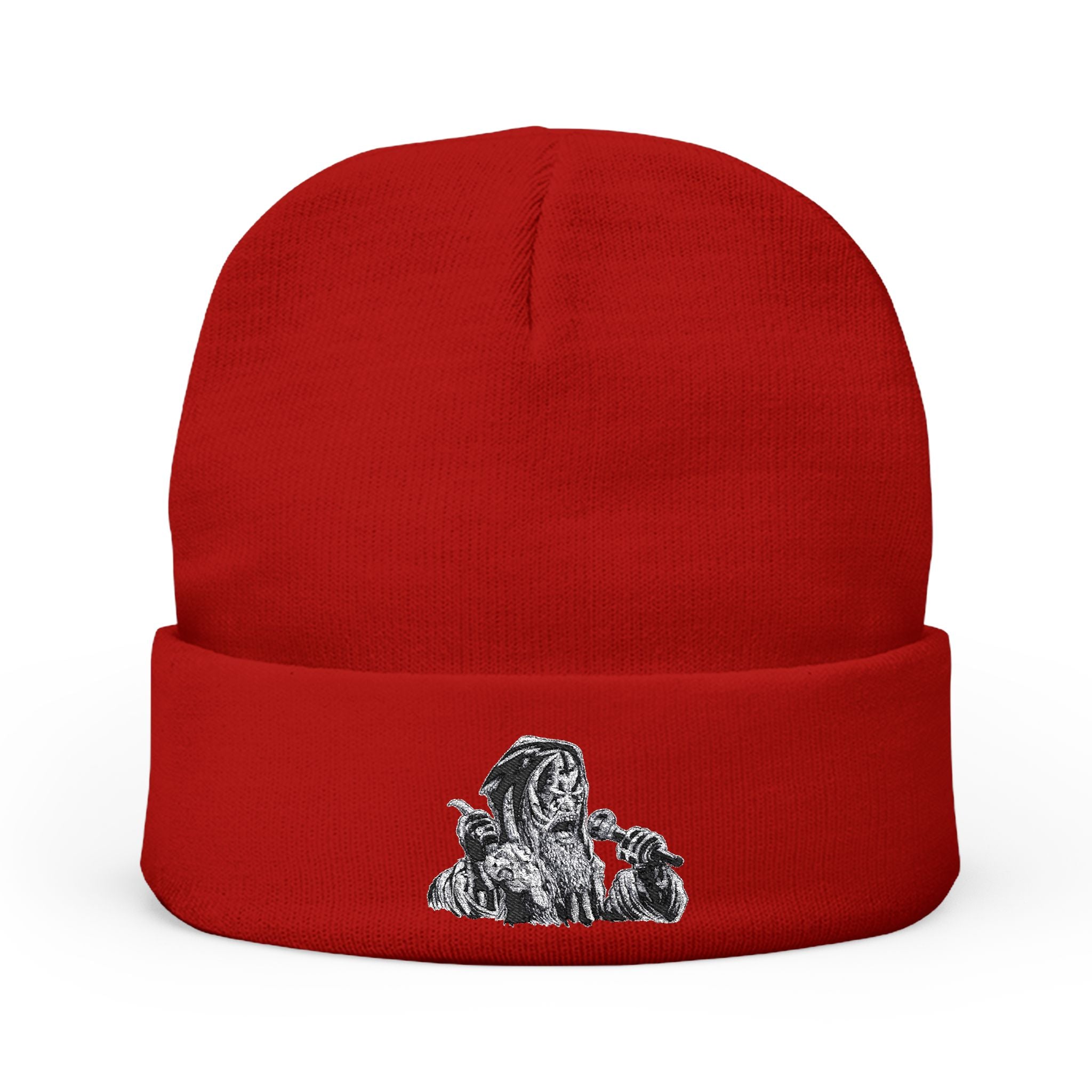 BADBLOOD ♥ Squad Logo Beanie /追跡付 Bstroy Graphic Logo Cuffed Acryl Beanie Hat Black Light