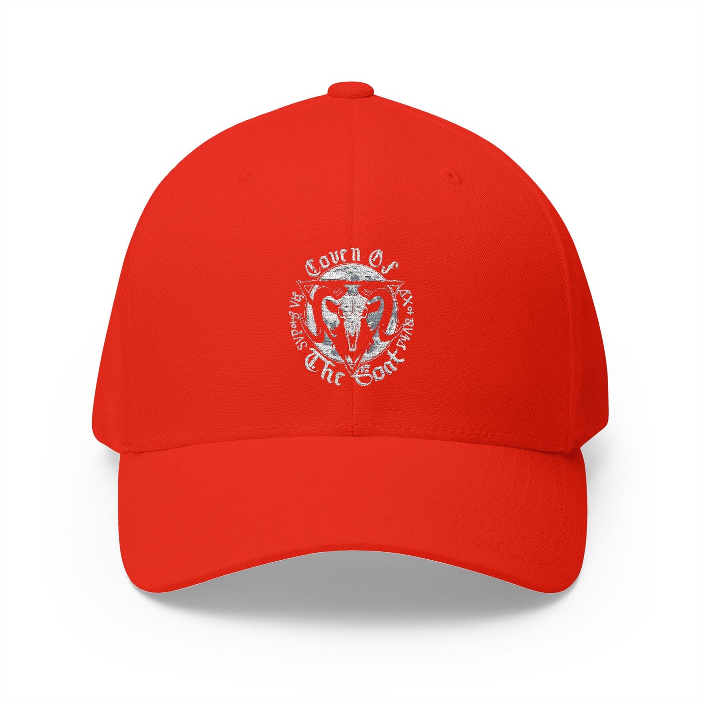 Coven Of The Goat - Logo Fitted Embroidered Hat - S-XL