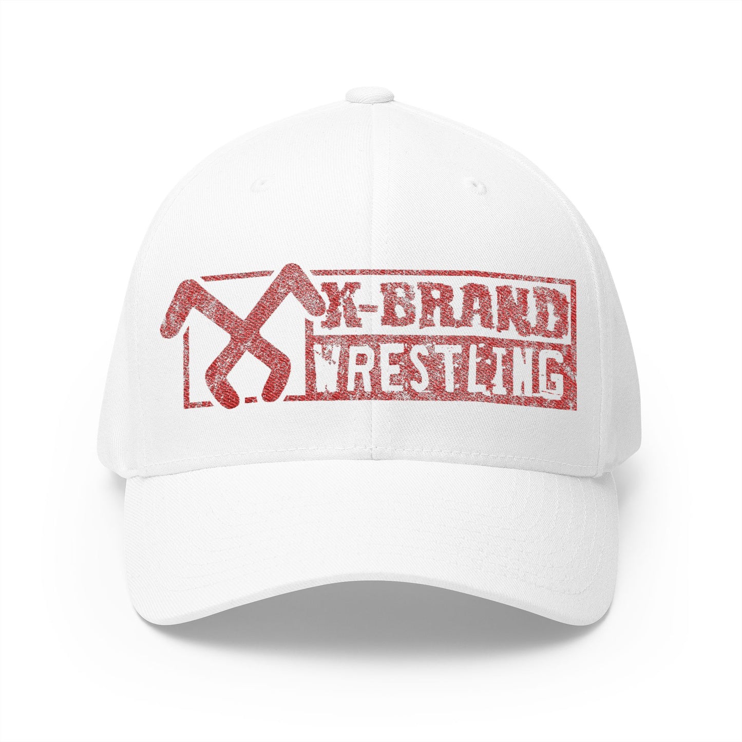 X-Brand Wrestling - Logo Fitted Embroidered Hat - S-XL