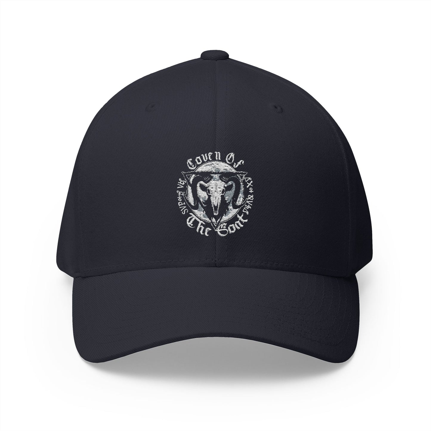 Coven Of The Goat - Logo Fitted Embroidered Hat - S-XL