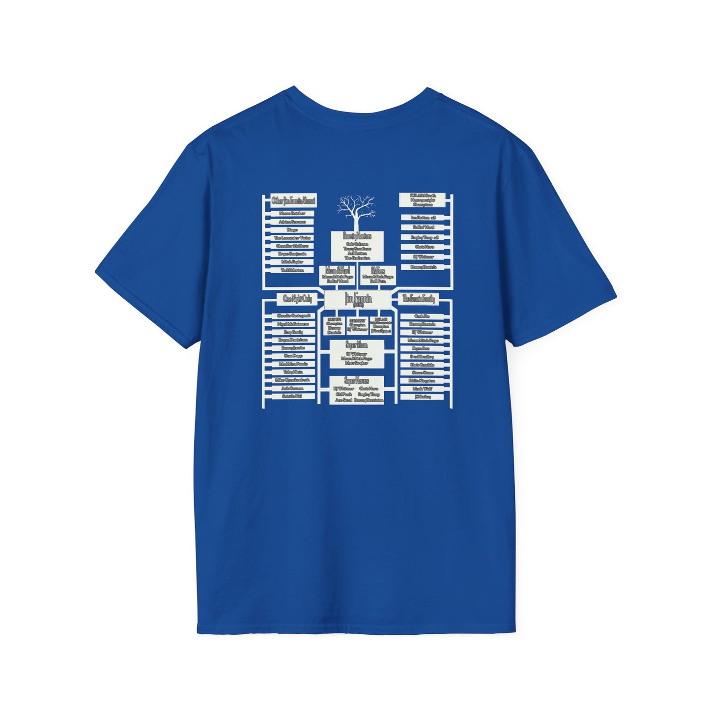 Jim Fannin - Fannin Family Tree Front/Back T-Shirt